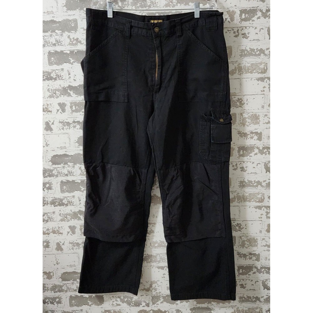 Blaklader Workwear Men's SIze 38x30 Pants Canvas Black Flex Knees